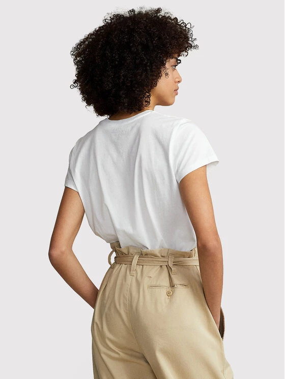 Polo Ralph Lauren Γυναίκες T-shirts T-Shirt 211863299001 Λευκό Regular Fit 5 Polo Ralph Lauren Γυναίκες T-shirts T-Shirt 211863299001 Λευκό Regular Fit - Image 3