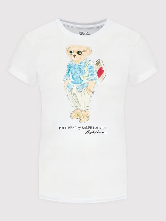 Polo Ralph Lauren Γυναίκες T-shirts T-Shirt 211863299001 Λευκό Regular Fit 7 Polo Ralph Lauren Γυναίκες T-shirts T-Shirt 211863299001 Λευκό Regular Fit - Image 5