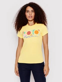 Polo Ralph Lauren Γυναίκες T-shirts T-Shirt 211856637006 Κίτρινο Regular Fit