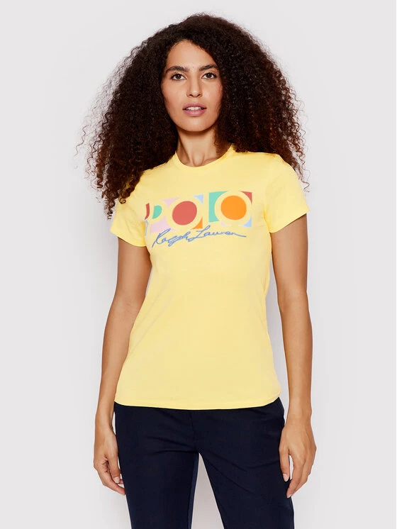 Polo Ralph Lauren Γυναίκες T-shirts T-Shirt 211856637006 Κίτρινο Regular Fit 3 Polo Ralph Lauren Γυναίκες T-shirts T-Shirt 211856637006 Κίτρινο Regular Fit