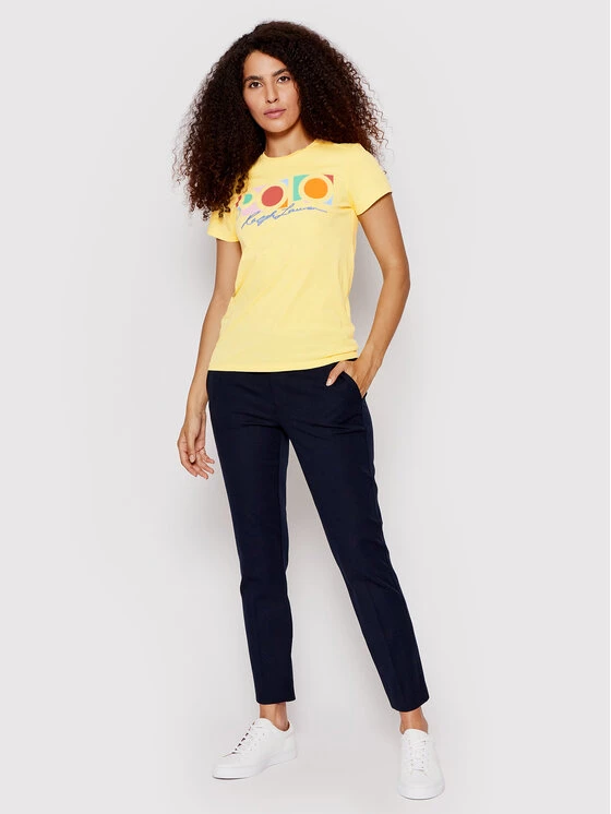 Polo Ralph Lauren Γυναίκες T-shirts T-Shirt 211856637006 Κίτρινο Regular Fit 4 Polo Ralph Lauren Γυναίκες T-shirts T-Shirt 211856637006 Κίτρινο Regular Fit - Image 2