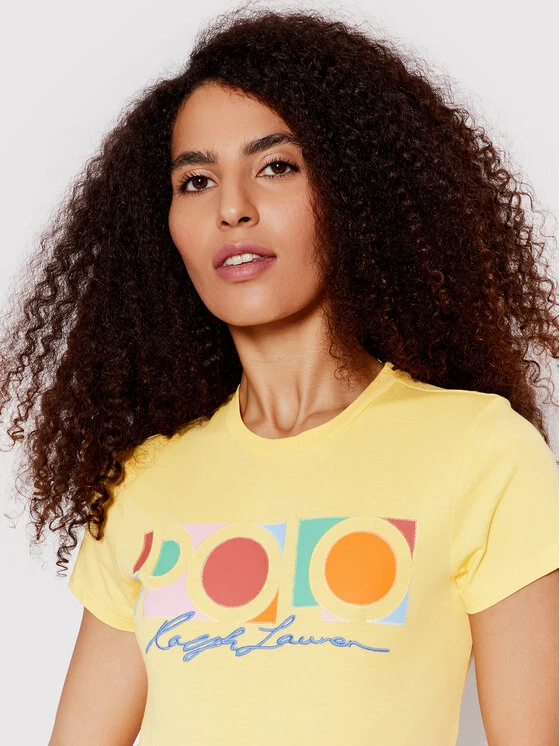 Polo Ralph Lauren Γυναίκες T-shirts T-Shirt 211856637006 Κίτρινο Regular Fit 6 Polo Ralph Lauren Γυναίκες T-shirts T-Shirt 211856637006 Κίτρινο Regular Fit - Image 4