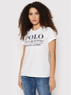 Polo Ralph Lauren Γυναίκες T-shirts T-Shirt 211858438001 Λευκό Regular Fit