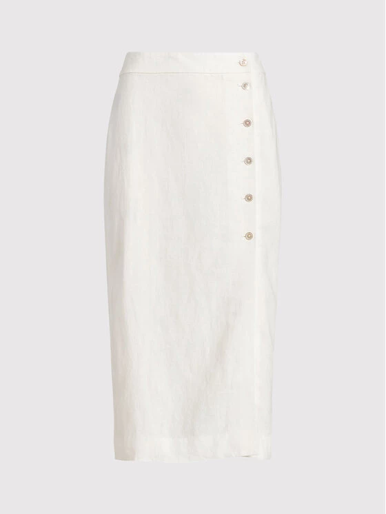 Polo Ralph Lauren Γυναίκες Φούστα Midi 211863645001 Λευκό Regular Fit 7 Polo Ralph Lauren Γυναίκες Φούστα Midi 211863645001 Λευκό Regular Fit - Image 5