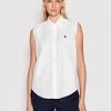 Polo Ralph Lauren Γυναίκες Casual Πουκάμισα Πουκάμισο 211863985001 Λευκό Regular Fit