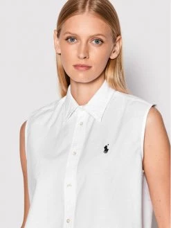 Polo Ralph Lauren Γυναίκες Casual Πουκάμισα Πουκάμισο 211863985001 Λευκό Regular Fit -Polo Ralph Lauren Κατάστημα unnamed file 382