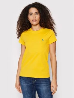 Polo Ralph Lauren Γυναίκες T-shirts T-Shirt 211847073016 Κίτρινο Regular Fit