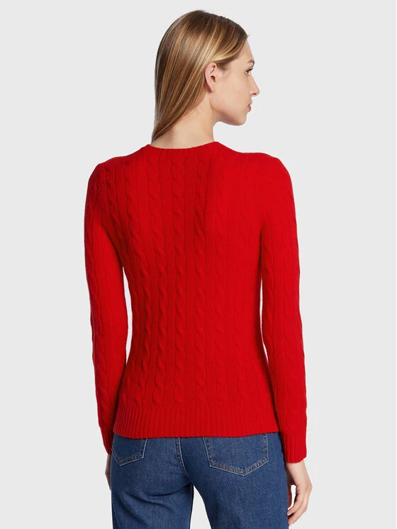 Polo Ralph Lauren Γυναίκες Πουλόβερ 211875831012 Κόκκινο Regular Fit 5 Polo Ralph Lauren Γυναίκες Πουλόβερ 211875831012 Κόκκινο Regular Fit - Image 3