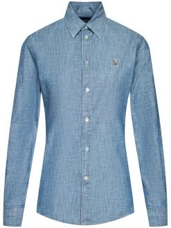 Polo Ralph Lauren Γυναίκες Casual Πουκάμισα Πουκάμισο Polo Bsr 211806182001 Μπλε Classic Fit -Polo Ralph Lauren Κατάστημα unnamed file 620