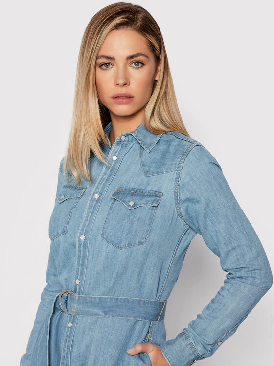 Polo Ralph Lauren Γυναίκες Φορέματα σε Στυλ Πουκάμισο & Σεμιζιέ Φόρεμα τζιν 211843862001 Μπλε Regular Fit 6 Polo Ralph Lauren Γυναίκες Φορέματα σε Στυλ Πουκάμισο & Σεμιζιέ Φόρεμα τζιν 211843862001 Μπλε Regular Fit - Image 4