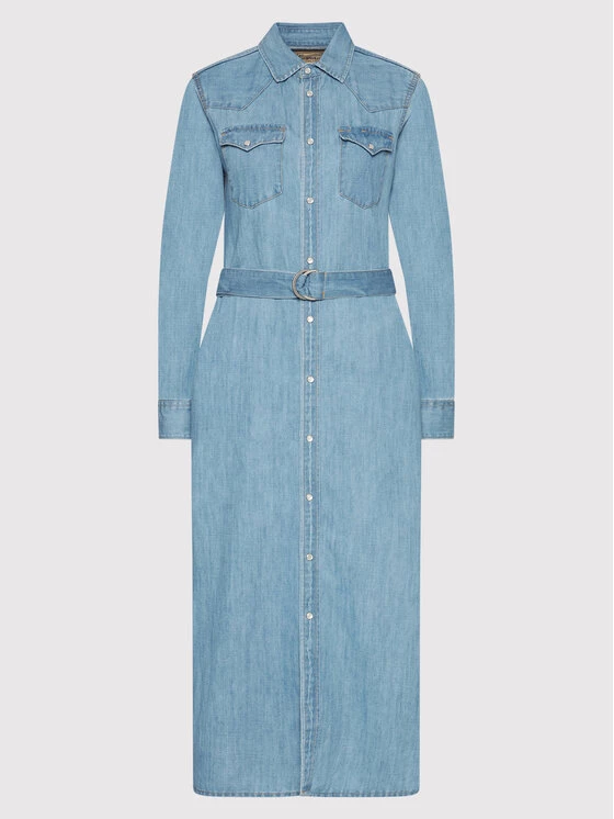 Polo Ralph Lauren Γυναίκες Φορέματα σε Στυλ Πουκάμισο & Σεμιζιέ Φόρεμα τζιν 211843862001 Μπλε Regular Fit 7 Polo Ralph Lauren Γυναίκες Φορέματα σε Στυλ Πουκάμισο & Σεμιζιέ Φόρεμα τζιν 211843862001 Μπλε Regular Fit - Image 5